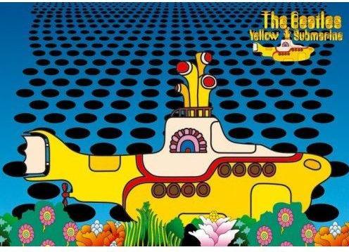 The Beatles Yellow Submarine Standard Postkarte