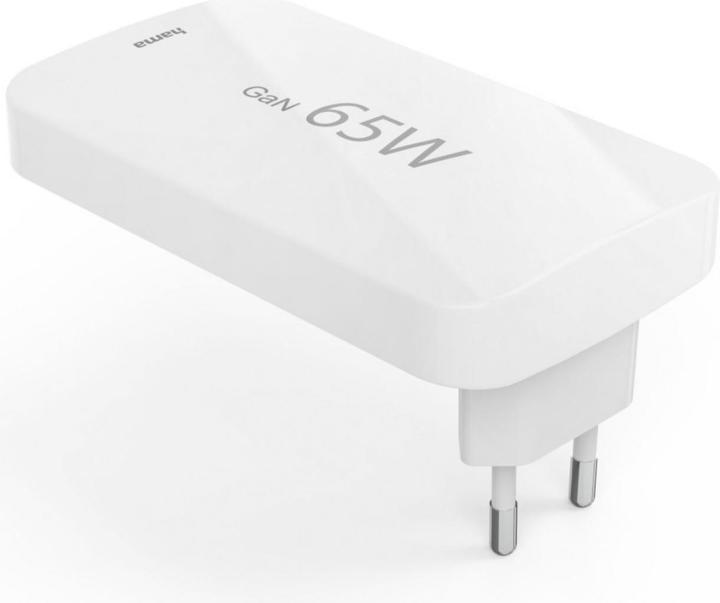 Produktbild Hama Schnellladegerät, 2x USB-C, 1x USB-A, flaches Mini-Ladegerät, PD, 65 W, WS (65 W)