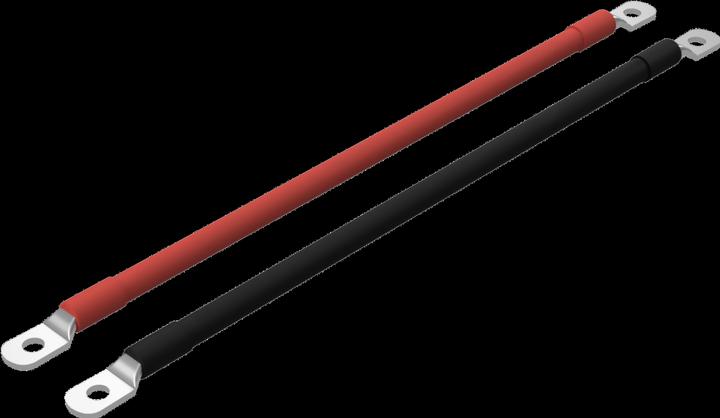 Voltic Batteriekabel mit beidseitig M8 Ösen 50 mm² / Ø 12 mm 2 meter
