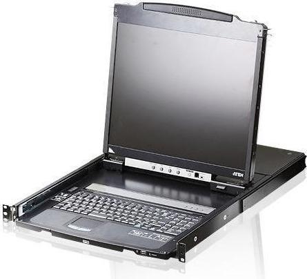 Aten 19" TFT KVM console for 1U rack