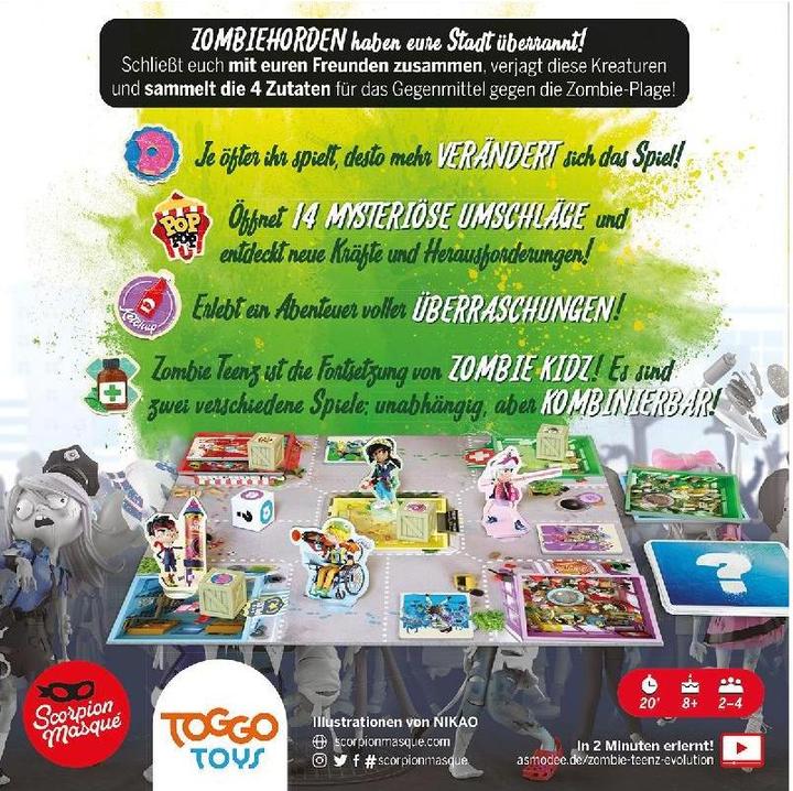 Produktbild Asmodée Zombie Teenz Evolution (Deutsch)