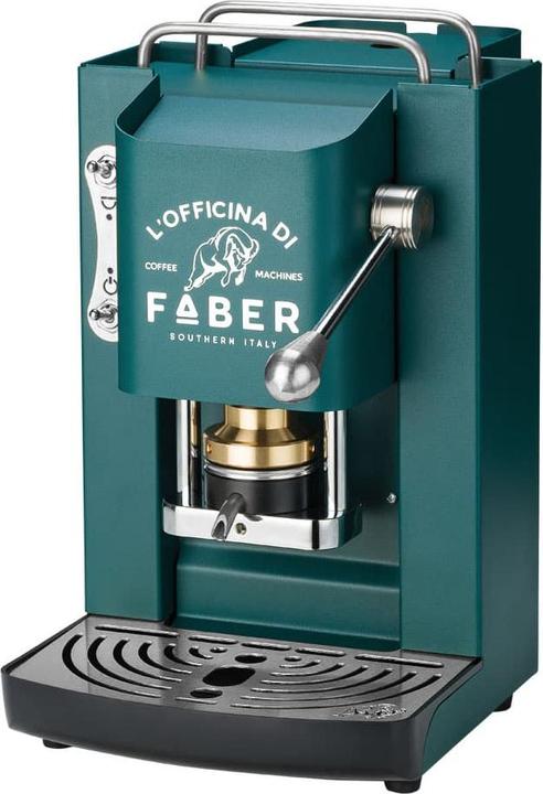 Actual product image Pro Deluxe ESE Pad espresso machine British Green & Chrome