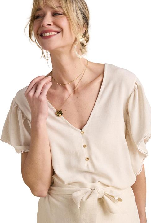 Immagine prodotto Envie de Fraise Bluse mit Leinen für Schwangerschaft und Stillzeit
