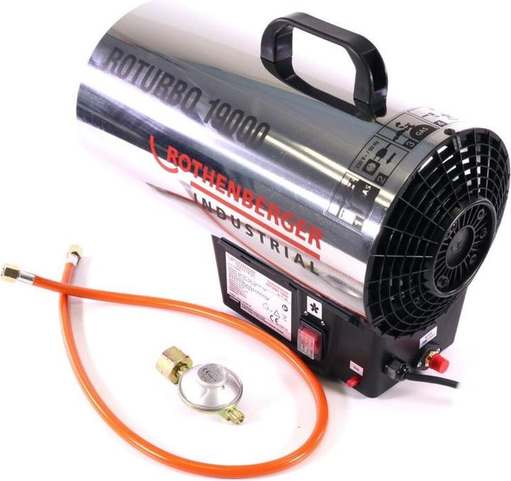 Actual product image Rothenberger RoTurbo 19000 heating gun + piezo ignition + hose + regulator ( 15000051 ) (18500 W)