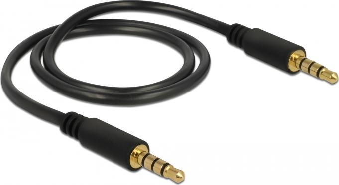 Actual product image Delock 3.5mm stereo cable 4-pin (0.50 m, 3.5mm jack (AUX))