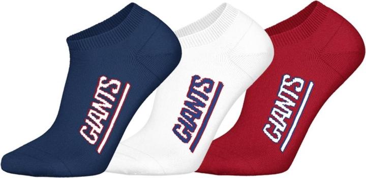 Actual product image Barefoot New York Giants 3pk Sneaker Socks 35-38 (35 - 38)