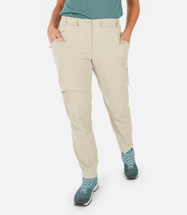 Image du produit Quechua Pantalon de randonnée Zip-Off Femme Randonnée en montagne - MH500 beige (31)