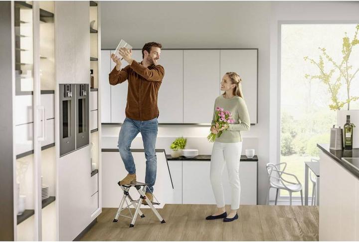 Produktbild Hailo MK80 ComfortLine, Komfort-Trittleiter, 2 Stufen (Trittleiter, 46 cm)