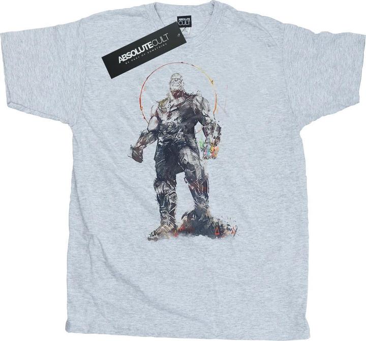 Actual product image Mens Avengers Infinity War Thanos Sketch T-Shirt (3XL)