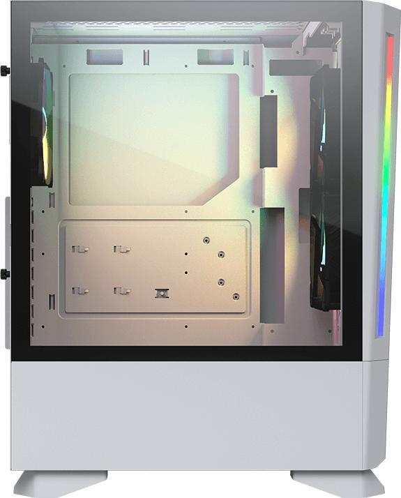 Image du produit Cougar Case MX430 Air RGB Blanc, Midi Tower, PC, Blanc, ATX, micro ATX, Mini-ITX, Gaming, HDD, Performance (ATX)