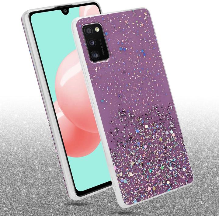 Actual product image Cadorabo TPU cover sparkling glitter (Samsung Galaxy A41)