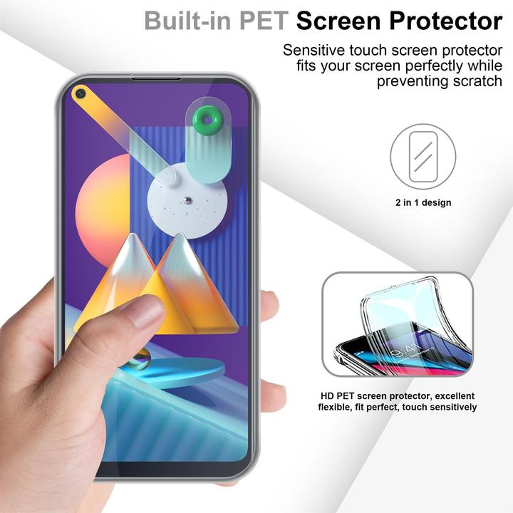 Actual product image Cadorabo TPU 360 Degree Case Cover (Samsung Galaxy M11, Samsung Galaxy A11)