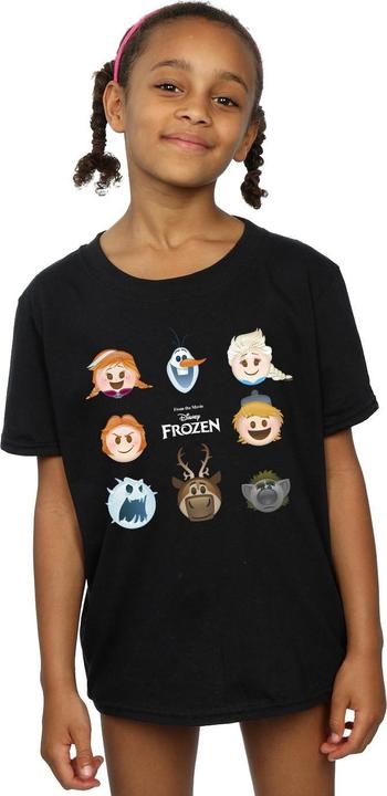Actual product image Disney Frozen Girls Heads Cotton T-Shirt (152, 158)