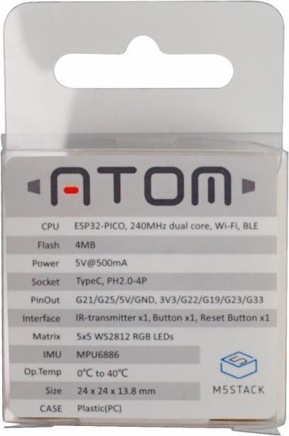 Actual product image M5Stack ATOM Matrix ESP32 Development Kit
