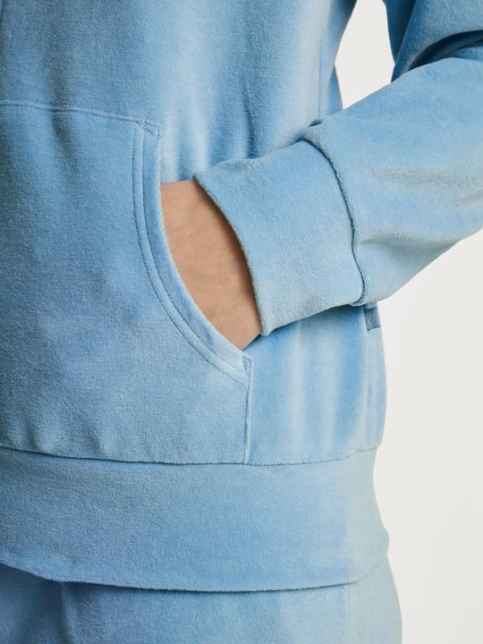 Actual product image Calida Sweat jacket loungewear "Lounge Velours" light blue (38)
