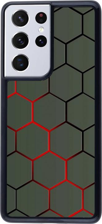 Produktbild PhoneLook Hülle Geometric Line red (Samsung Galaxy S21 Ultra 5G)