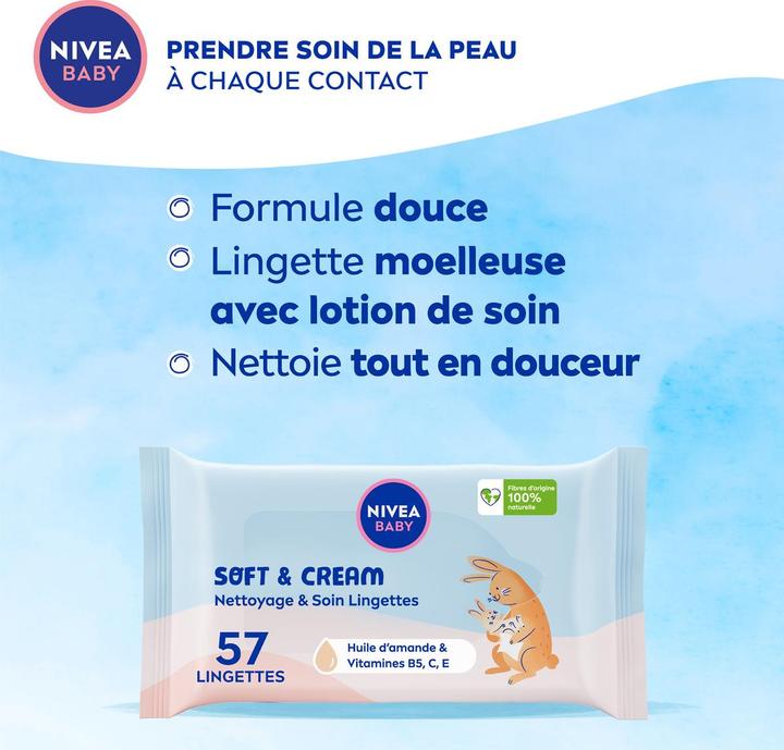Immagine prodotto NIVEA Soft & Cream Feuchttücher Quattro (228 Pezzo/i)