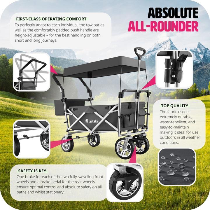 Actual product image tectake Nico Collapsible Handcart