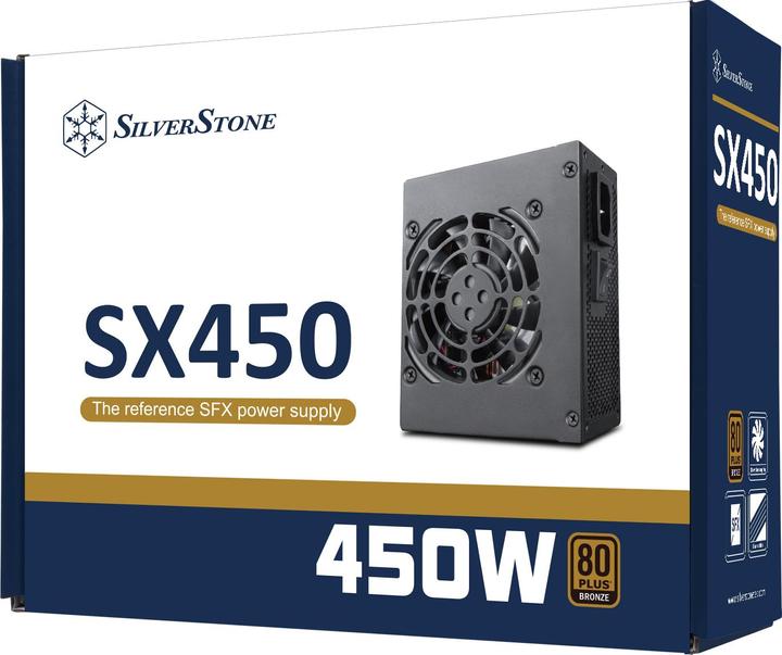 Actual product image Silverstone SST-SX450-B - Power supply (internal) - ATX12V 2.4/ SFX12V (450 W)