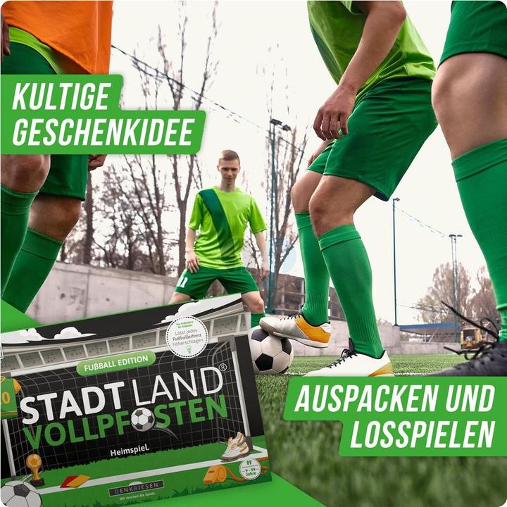 Actual product image Denkriesen STADT LAND VOLLPFOSTEN® A4 - FUSSBALL EDITION "Heimspiel" (Home Game) (German)
