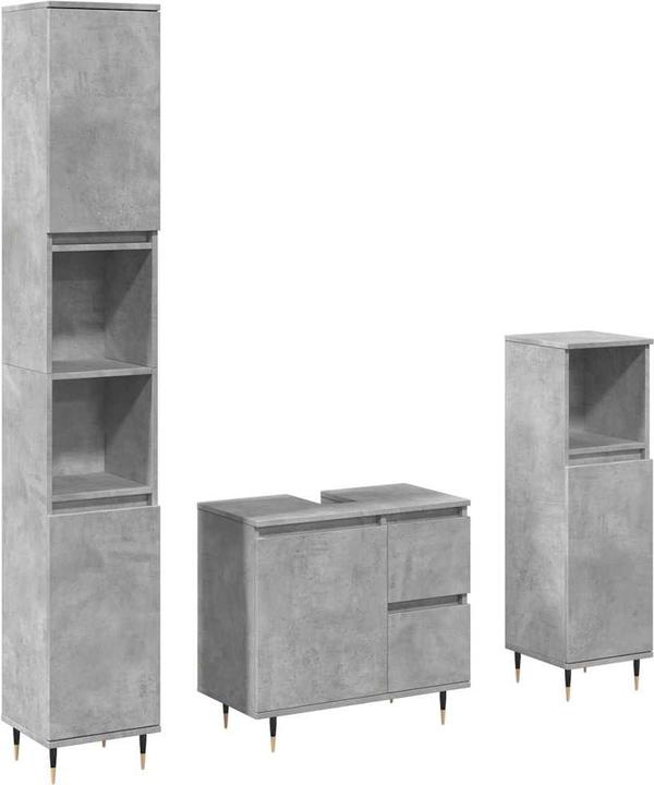 Actual product image VidaXL 3-piece bathroom furniture set
