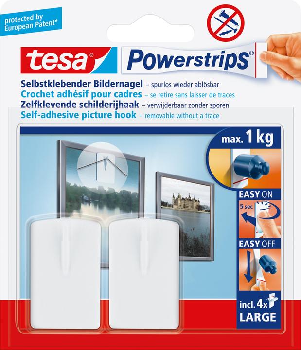 Actual product image tesa Powerstrips picture nail