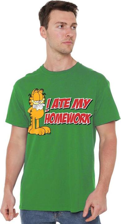Actual product image Garfield Mens I Ate My Homework T-Shirt (L)