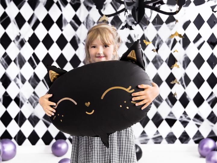 Produktbild Partydeco Ballon Katze schwarz
