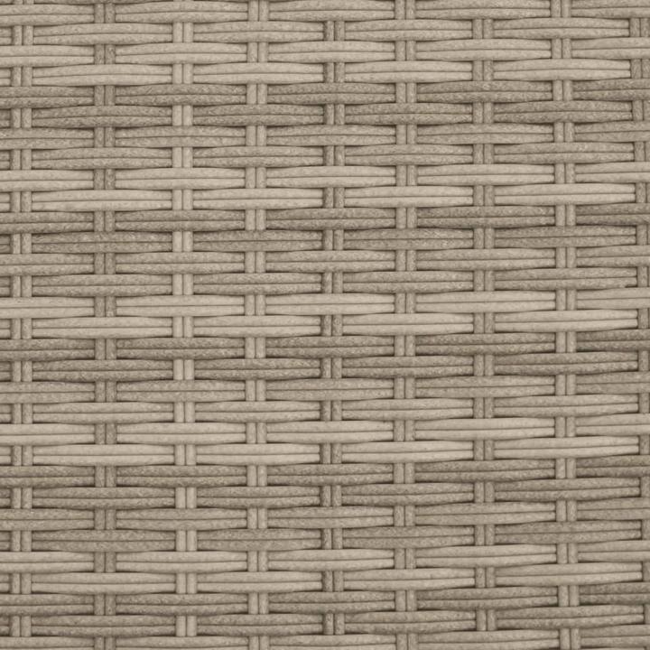 Image du produit VidaXL Canapé de jardin 2 places avec toit et poufs