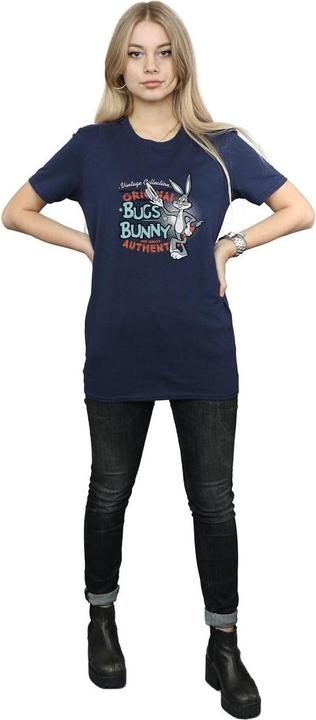 Actual product image Looney Tunes Womens/Ladies Bugs Bunny Vintage Cotton Boyfriend T-Shirt (XL)