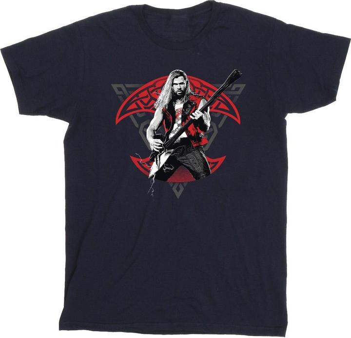 Image du produit - T-shirt THOR LOVE AND THUNDER SOLO GUITAR - Homme (S)