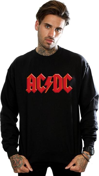 Produktbild AC/DC Sweatshirt aus Baumwolle mit rotem Logo (M)