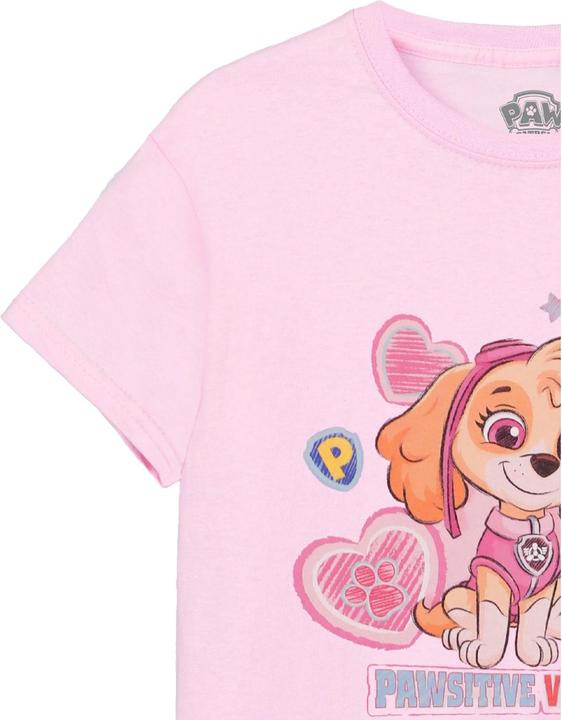 Image du produit Paw Patrol - T-shirt PAWSITIVE VIBES ONLY - Fille (128)