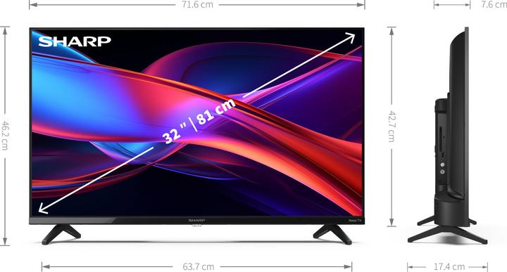 Image du produit Sharp 32GD2225E noir (32", LCD, HD ready)