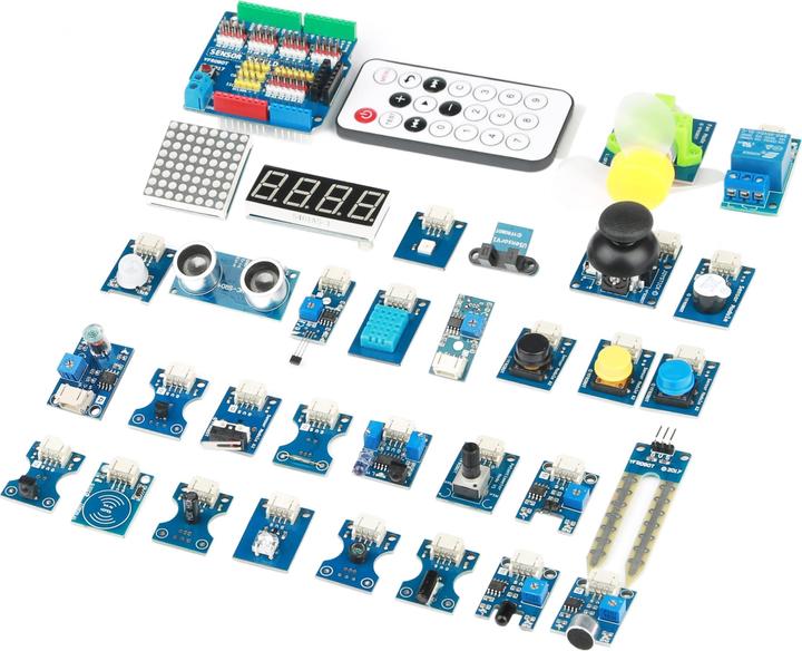 Produktbild YFRobot Modul-Kit mit 32 Modulen inkl. Arduino Expansion-Shield (Shield)