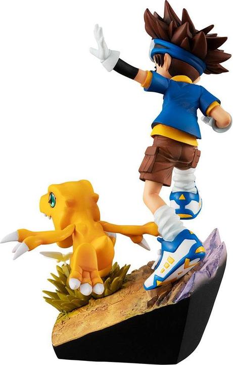 Actual product image Megahouse Digimon Adventure G.E.M. Series statuette PVC Taichi Yagami & Agumon 20th Anniversary 12 cm