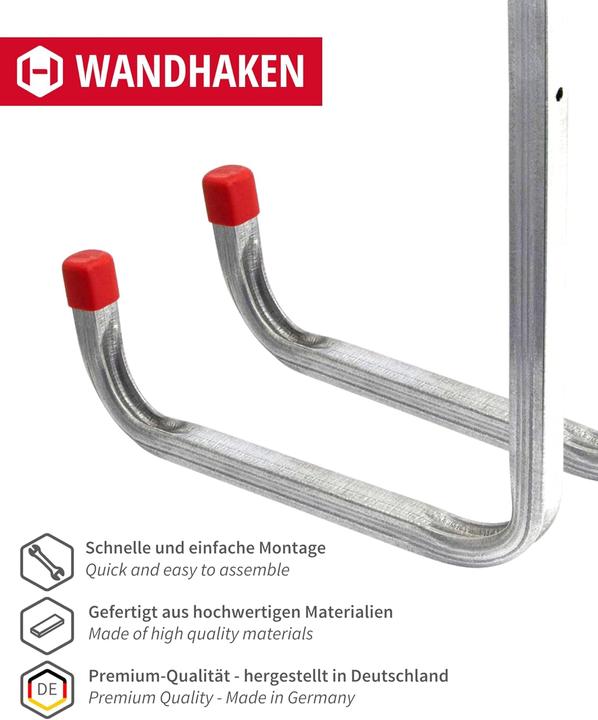 Immagine prodotto Gedotec 4-teiliges Wandhaken-Set
