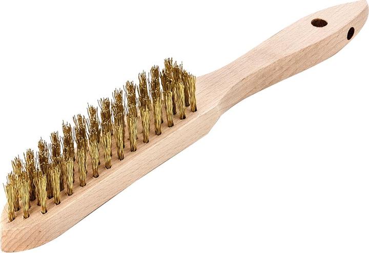 Actual product image Lessmann Wire brush crimped brass wire