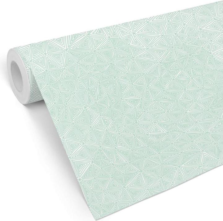 Immagine prodotto Trenddeko triangoli astratti - menta (1008 x 48 cm)