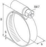 Produktbild Fischer FIS 045529 Schlauchschelle SGS 9 W2 90 -110