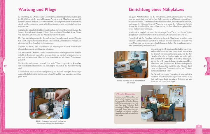 Actual product image Richtig nähen mit Overlock- und Coverlock-Maschinen (German, Christelle Beneytout, 2021)