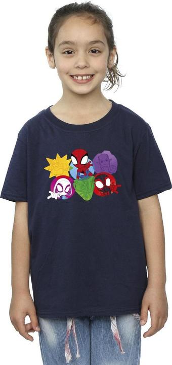 Image du produit - T-shirt SPIDEY AND HIS AMAZING FRIENDS FACES - Fille (140, 146)