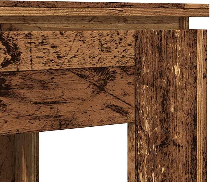 Actual product image VidaXL Esstisch Altholz-Optik 120x60x76 cm Holzwerkstoff (120 x 60 x 76 cm)