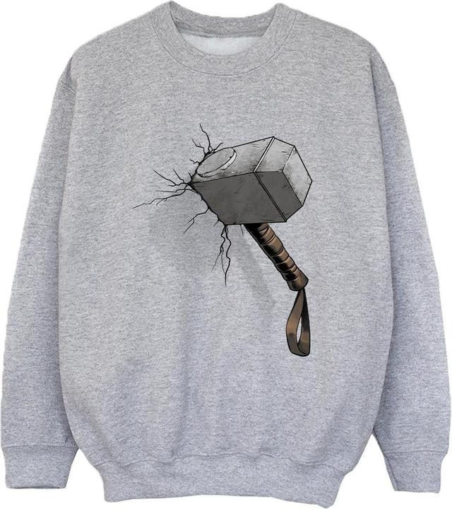 Marvel Thor Hammer Crack Sweatshirt Jungen