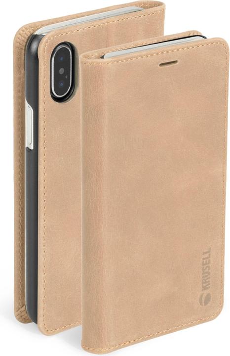 Actual product image Krusell Sunne 4 Card FolioWallet Apple iPhone XS Max vintage nude (Apple iPhone XS Max)