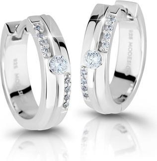 Produktbild Modesi Glittering silver earrings with zircons M26021