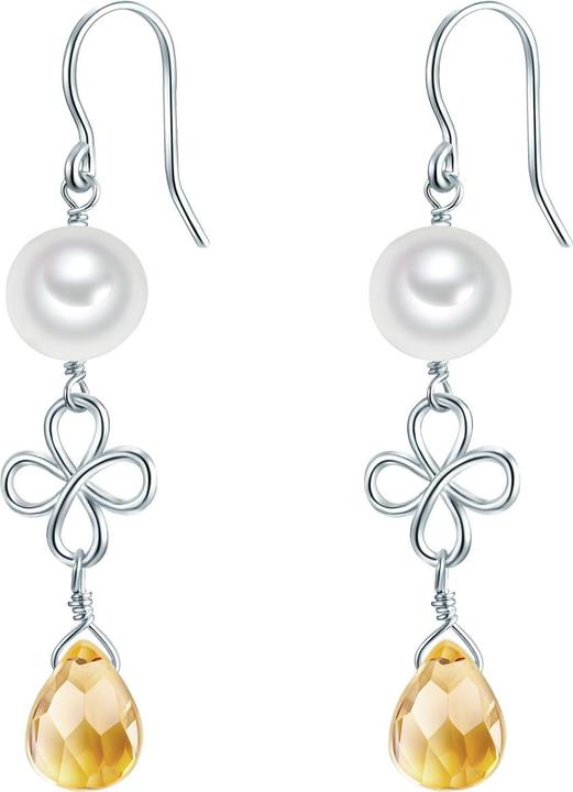 Actual product image Valero Pearls Ladies Sterling Silver Glass Freshwater Cultured Pearl silver - 28625 (Sterling Silver)