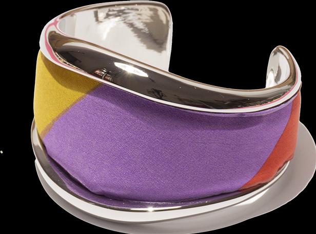 Produktbild MM33 Bangle rainbow stripes (950 Platin)