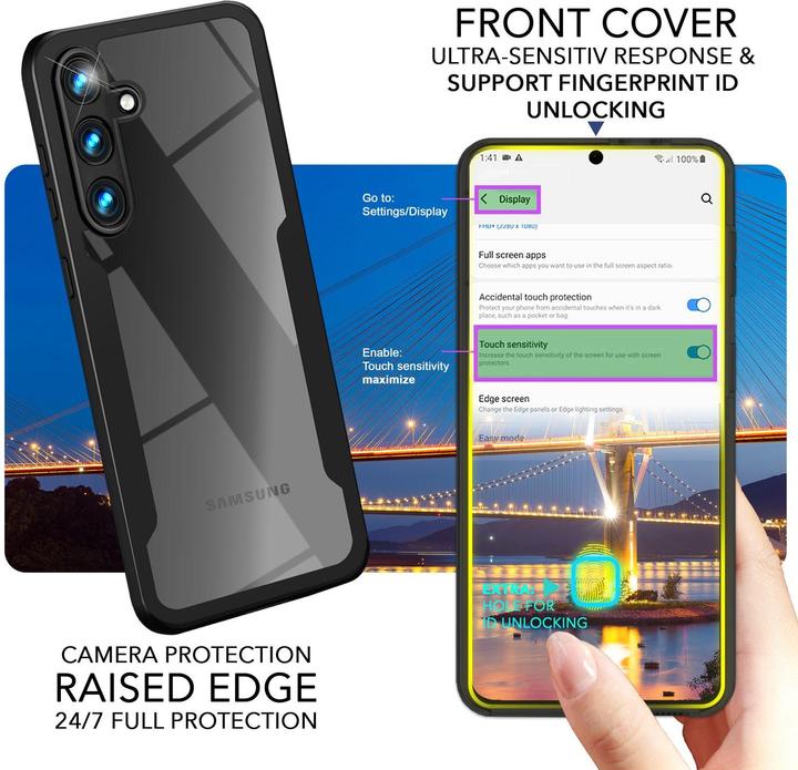 Image du produit Nalia Étui hybride clair à 360 degrés (Samsung Galaxy S24+)
