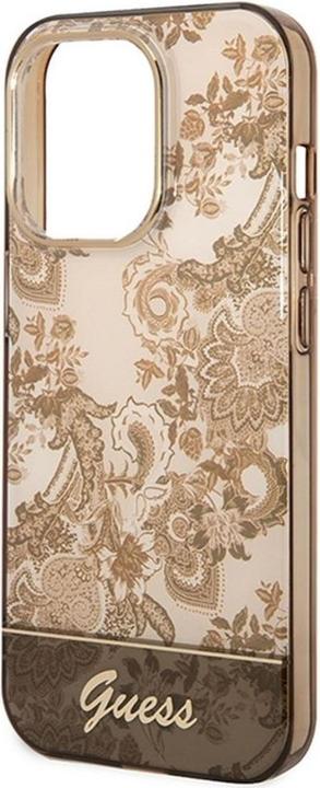 Produktbild Guess GUHCP14XHGPLHC iPhone 14 Pro Max 6,7" ochre hardcase Porcelain Collection (Apple iPhone 14 Pro Max)